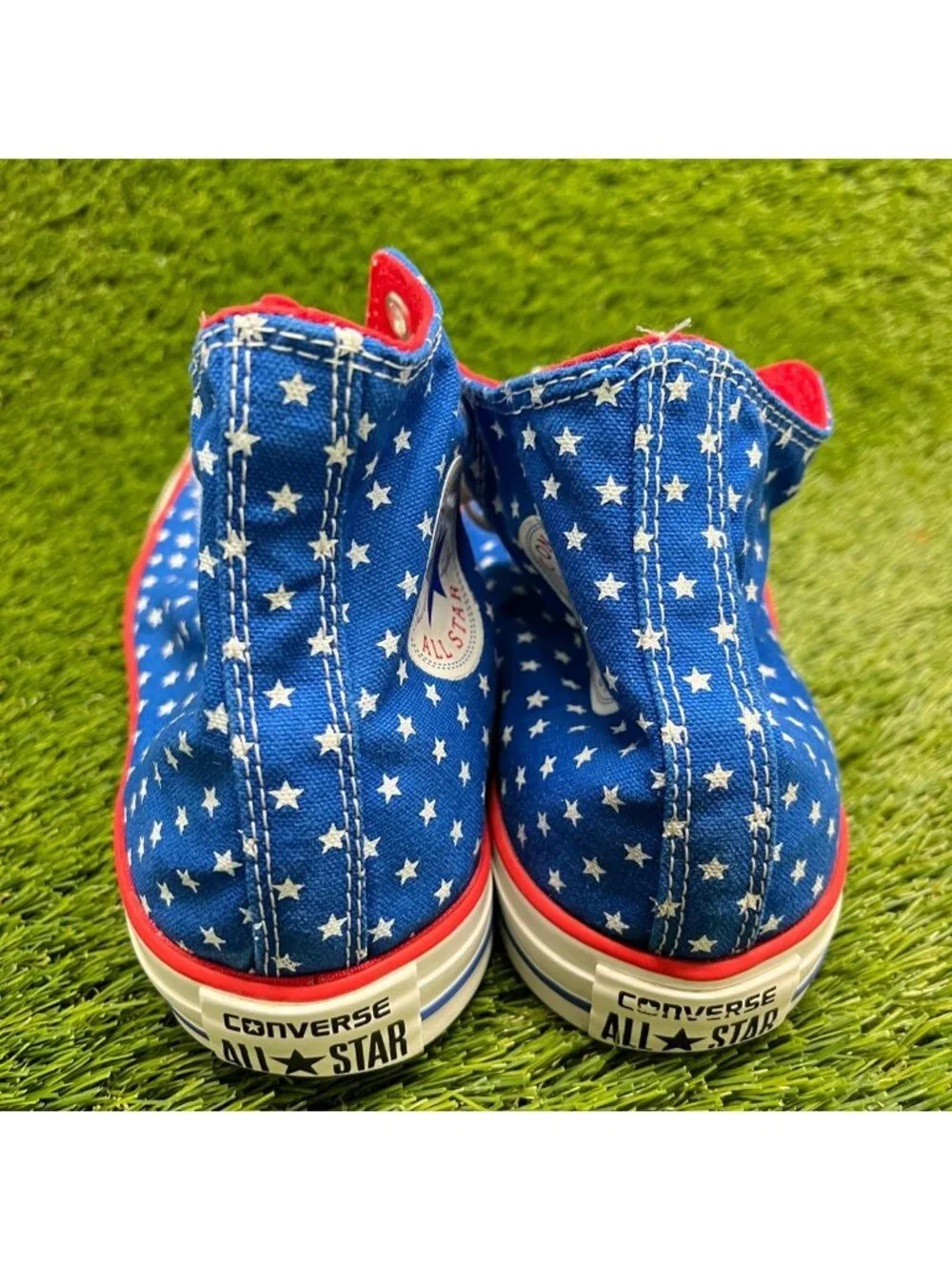 Converse Chuck Taylor All Star Hi Mens Size 8 Blue White Athletic Shoes Sneakers